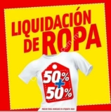 Liquidación de ropa Mega Soriana: 50% de descuento + 50% de descuento adicional