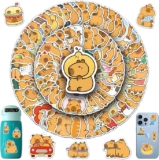 Juego de 100 calcomanías de Capibara para decoración resistentes al agua bajan a su menor precio