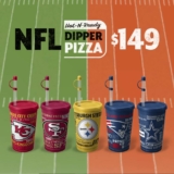 Little Caesars vaso NFL Gratis con la Dipper Pizza