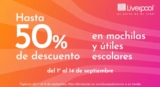 Promoción Liverpool Regreso a Clases 2025: Hasta 40% de descuento en mochilas y útiles escolares