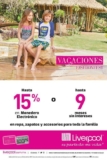 Promoción Vacaciones Fashion Fest Liverpool: Hasta 15% en monedero electrónico o hasta 9 msi