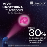 Venta Nocturna Liverpool octubre 2025: Ofertas y Promociones del 3 al 5 de octubre
