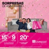 Liverpool Sorpresas de Aniversario 2021: 15% en monedero + 9 msi en ropa, calzado y accesorios
