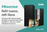 En Liverpool compra un refrigerador Hisense y llévate hasta $2,000 de regalo en Jüsto