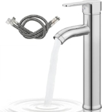 Llave para lavabo de baño de acero inoxidable baja de precio + 3 meses sin intereses