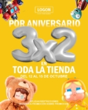 Promoción de Aniversario LOGON: 3×2 en toda la tienda