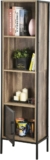 Oferta Prime Day: Librero estante organizador de madera y metal con 4 compartimentos baja a su menor precio