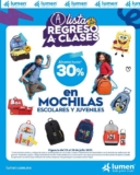 En Lumen hasta 30% de descuento en mochilas escolares y juveniles