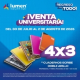 Venta Universitaria Lumen: 5×4 o 4×3 en productos participantes
