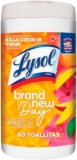 Toallitas húmedas desinfectantes Lysol Brand New Day con 80 piezas bajan de precio