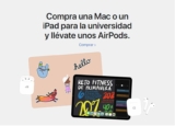 Promo Apple de AirPods Gratis en la compra de una computadora para estudiantes