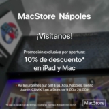 Promoción apertura MacStore Nápoles: 10% de descuento en iPad y en Mac