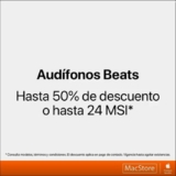 Promoción MacStore: Hasta 50% de descuento en Extensibles y Beats o hasta 24 msi