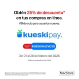 Promo MacStore: 25% de descuento en línea con KueskiPay