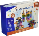 Juguete didáctico Magni-Blocs bloques magnéticos con 100 piezas baja de precio + 3 msi