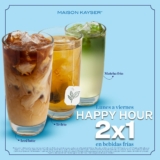 Happy Hour Maison Kayser: 2×1 en bebidas frías de lunes a viernes de 4:00 a 8:00 PM