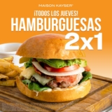 2×1 en hamburguesas los jueves en Maison Kayser