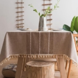 Mantel de tela de algodón para mesa rectangular baja a su menor precio