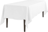 Mantel rectangular blanco baja a su menor precio