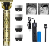 Máquina recortadora de cabello recargable con accesorios baja de precio