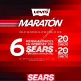Maratón Levis en Sears: 20% de descuento directo y 6 meses sin intereses