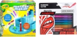 Combo Crayola con sistema Marker Maker para crear plumones + plumones glitter brillantes Crayola Alternative baja de precio