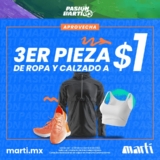 En Martí 3a pieza de ropa y calzado a sólo $1 peso durante noviembre