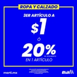 En Martí llévate el 3er artículo a sólo $1 peso en sucursales participantes
