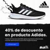 Promoción Martí en línea: Hasta 40% de descuento en Adidas