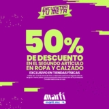Promoción Extendida Martí: Segundo a mitad de precio en ropa y calzado del 1 al 14 de marzo