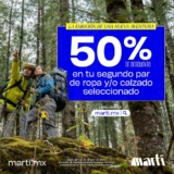 Venta Especial Martí: 2do a mitad de precio durante abril