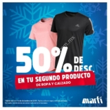 Promoción Martí Año Nuevo: Segundo a mitad de precio en ropa y calzado