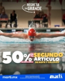 Promoción Martí Regreso a Clases: 50% de descuento en segundo artículo de ropa y calzado