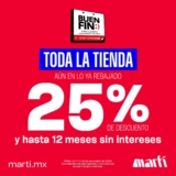 Martí Buen Fin 2023: 25% de descuento adicional en toda la tienda y hasta 12 msi