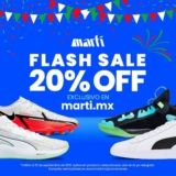 Flash Sale Martí: 20% de descuento aún en lo ya rebajado en marti.mx del 13 al 19 de septiembre