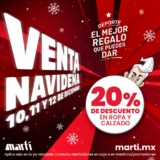 Venta Navideña Martí: 20% de descuento aún en lo ya rebajado este fin de semana