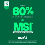 Rebajas de Medio Tiempo Martí: Hasta 60% de descuento