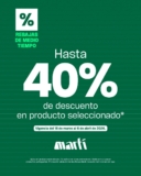 Rebajas de Medio Tiempo Martí: Hasta 40% de descuento