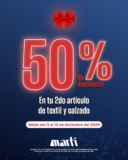En Martí segundo a mitad de precio en textil y calzado del 3 al 15 de diciembre