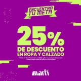 Promoción Martí San Valentín: 25% de descuento en ropa y calzado