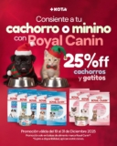 En Maskota 25% de descuento en Royal Canin cachorros y gatitos y más