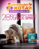 Aniversario Maskota: 20% de descuento en alimento y premios seleccionados Free Spirit