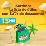 En OfficeMax surte tu lista de útiles con 15% de descuento y hasta 13 msi