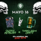 Promoción McCarthy’s Día del Heavy Metal: Lleva un outfit metalero y recibe GRATIS un tarro de cerveza