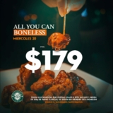 Promoción McCarthy’s: Todos los Boneless que puedas comer a $179 sólo hoy