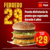 En McDonald’s Big Mac a sólo $29 pesos este 29 de febrero con cupón