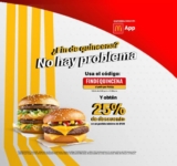 Cupón McDonald’s 25% de descuento al pedir por la app válido hoy