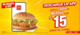 Cupón McDonald’s App: McPollo a sólo $15 hoy 28 de julio de 4:00 a 8:00 PM
