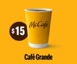 Cupón McDonalds café grande a solo $15 pesos