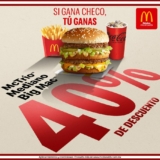 Cupón App McDonalds Checo Pérez: 40% de descuento en McTrío Big Mac por que Checo subió al podio